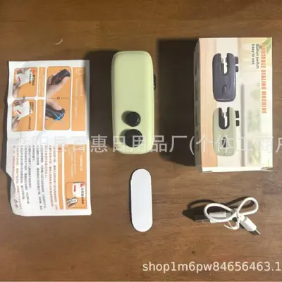 Mini portable heat sealer, rechargeable, 2-in-1 cutting and sealing - 9