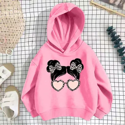 Mädchen Frühling Herbst Sweatshirt mit Cartoon-Motiv, dünne Baumwolle - 8