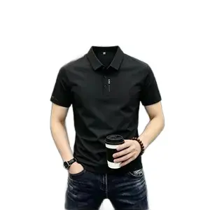 Erkek Yaz Hızlı Kuruyan Kısa Kollu Polo Yaka Baskılı T-Shirt, Nefes Alabilir