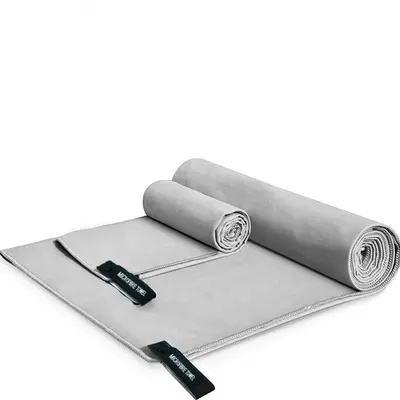 Tragbares Handtuch-Set mit doppelseitiger Fleece-Oberfläche, 3-teilig, schnelltrocknend, Mikrofaser-Sporthandtücher für Fitness, Camping und Bergsteigen - 13