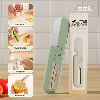 Portable 2-in-1 fruit knife and peeler - 6