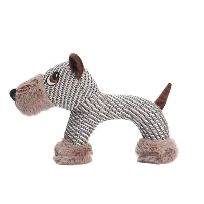 Plush Elephant and Monkey Squeaky Dog Toy, Bite-Resistant, Small and Medium Dogs - 6
