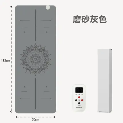 石墨烯电加热瑜伽垫椰纤丝pu天然橡胶耐磨防滑垫健身运动瑜伽馆用