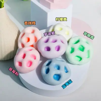 TPR Hollow Ball Handmade Squeeze Toy, DIY Stress Ball