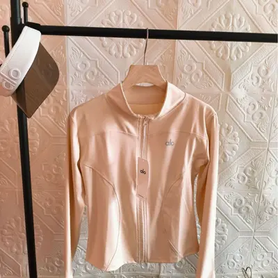 Women's Yoga Jacket, Long Sleeve, Slim Fit, Stand Collar - 3