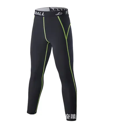 Kids Sports Leggings, Stretch, Fleece-Lined Warm Base Layer - 8