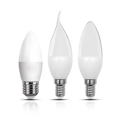 Led aydınlatma mum ampul ucu kabarcık kuyruk kabarcık e14 ampul e27 ampul oturma odası yatak odası duvar avize