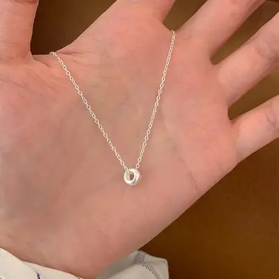 S925 Sterlingsilber Herz-Perlen-Halskette für Damen, elegante Modeschlüsselbein-Kette, nicht verblassend, schick, Nischen-Vielseitige Halskette - 10