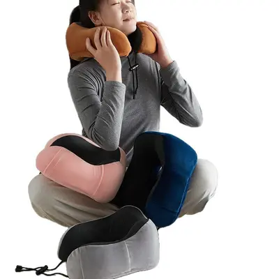 Memory Foam U-Shaped Neck Pillow Cervical Support - 5