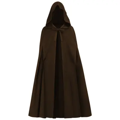 Medieval Wool Cloak, Hobbit Elf Cosplay Cape, Renaissance - 11