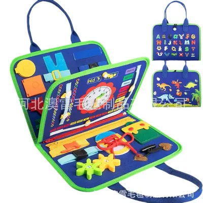 Cross-border felt learning board busy board new hot sale children early education intelligence development felt busy board toys