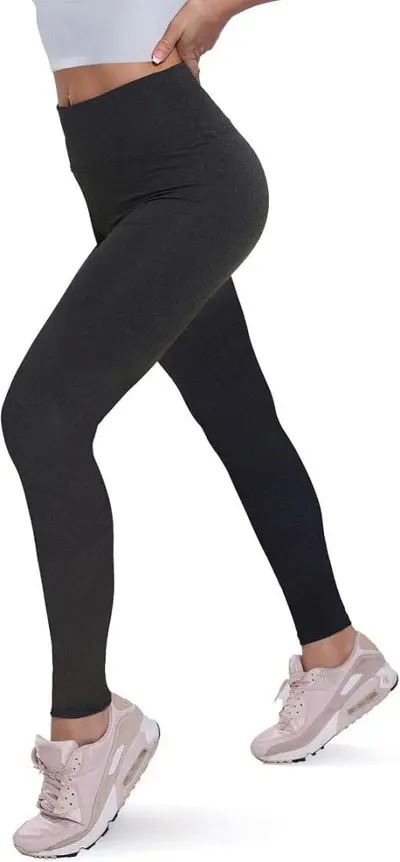 Kalın Astarlı Yüksek Bel Köpekbalığı Tayt, Yüksek Elastikiyetli Kadın Yoga Pantolonu - 10