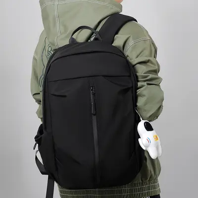 Korean-Style Unisex Backpack with Laptop Compartment, Lightweight, Large Capacity - 4
