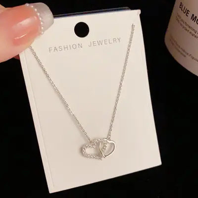 Minimalist Silver Collarbone Chain, Gold Electroplating - 9