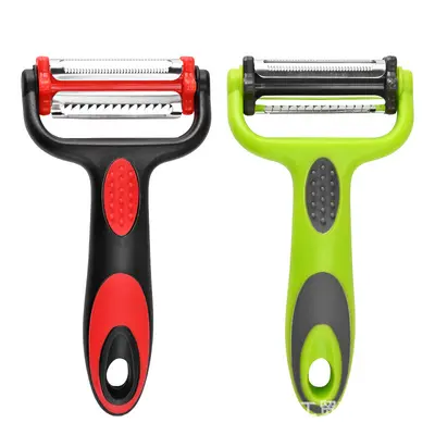 3-in-1 Rotating Fruit and Vegetable Peeler with Slicer