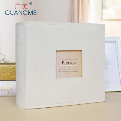 Flannel Photo Album with 6 Pockets, Retro Memory Book Gift - 9