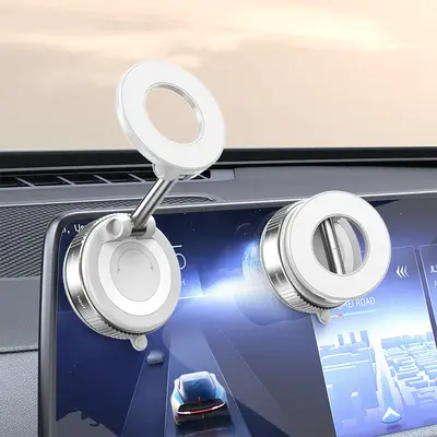 Yeni Model MagSafe Araba Navigasyon Araç Telefon Tutuşu Masaüstü Taşınabilir Katlanabilir Alüminyum Alaşım Manyetik Emme Tutuşu - 8