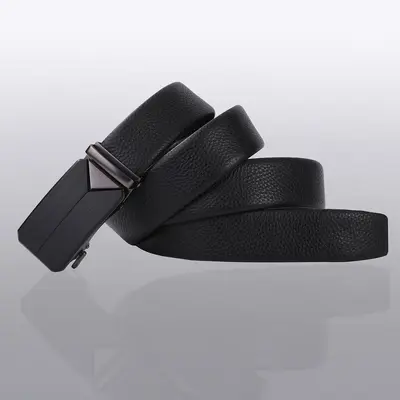 Çapraz Sınır Deri Kemer Erkek Gerçek Deri Kemer Çinko Alaşımlı Otomatik Toka Bel Kemeri Moda Kemeri Erkek Yüksek Kalite Hissi - 5