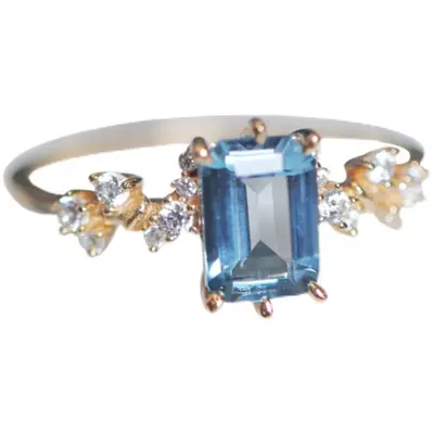 London-Blau Topas Ring, Luxus - 5