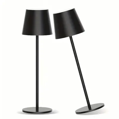LED Rechargeable High-Foot Table Lamp, Bedroom Bedside Lamp