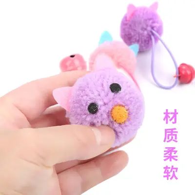 Factory Cross-Border Exclusive Cute Mouse-Shaped Cat Toy with Bell, Self-Play Interactive Mini Mouse Toy for Cats to Relieve Boredom