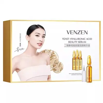 梵贞玻尿酸安瓶精华液补水保湿二裂酵母护肤品套装次抛精华微商