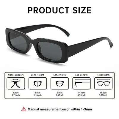 Women's Square Leopard Print Full-Frame Sunglasses, 2025 Style - 4