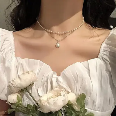 Women's necklace, fashionable and unique accessory, sweet and cool collarbone chain, versatile for sweatshirts and sweaters. - 13
