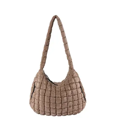 Großkapazitäts-Tragetasche mit vielen Taschen, mit Baumwollfüllung, Umhängetasche mit einzelnem Schultergurt, gefältelter Cloud-Schultertasche, Tote-Tasche, Damenschultertasche, Aufbewahrungstasche. - 7