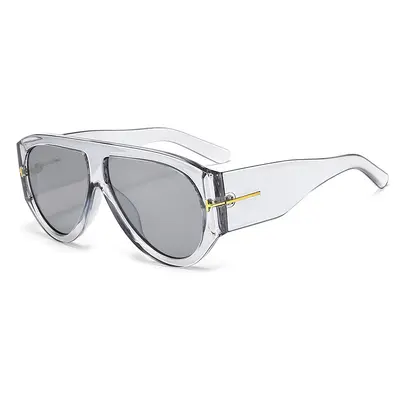 Damen-Sonnenbrille, große Pilotenform, Retro-Design, UV-Schutz - 9
