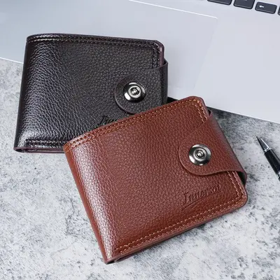 Herrenbrieftasche mit mehreren Kartenfächern und Münzfach - 4