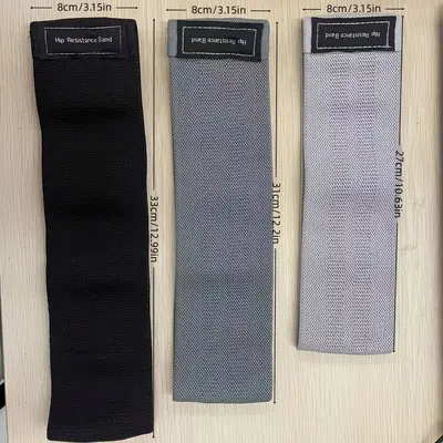 Wide Knitted Elastic Resistance Loop Bands for Fitness and Squat Training - 5