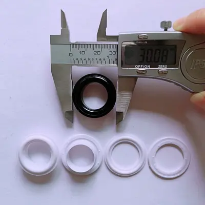 Plastic rings and bag grommets set, woven rings, buckles