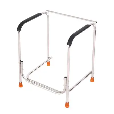 Toilet Grab Bar and Raised Seat Support Frame for Elderly and Disabled