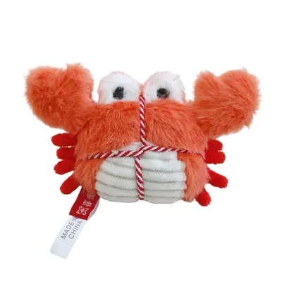 Crab and Lobster Plush Cat Toy with Catnip Bell