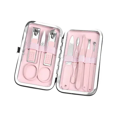Nail care kit, 8-piece, multi-color, customizable - 8