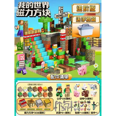 Minecraft Magnetic Building Blocks, Birthday Gift for Boys - 11