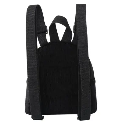 Corduroy Backpack, Solid Colour, Small Women's Backpack - 2