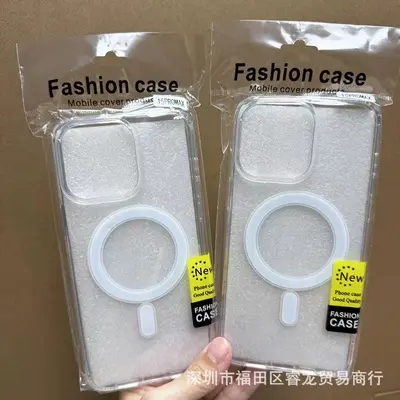 Apple 17promax şeffaf manyetik telefon kılıfı için uygun iphone duo koruyucu kapak 18pro düşmeye karşı koruma 17pm - 7