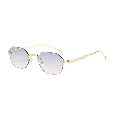 Frameless Polygon Sunglasses for Men and Women - 6