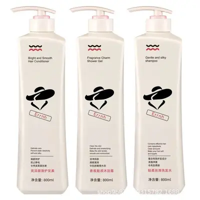 Hanzini Şampuan, Duş Jeli ve Saç Kremi 800 ml, Yumuşak ve Hacimli - 3