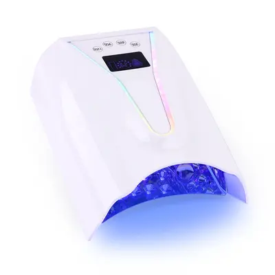 128W smart nail dryer, LED purple light, fast dry - 8