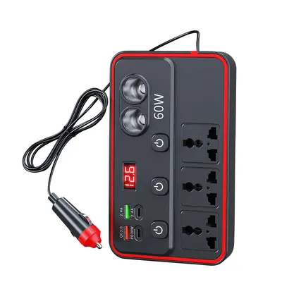 150W car charging socket dual USB+dual USB-C