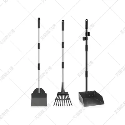 Pet Poop Scooper Stainless Steel Pooper Scooper Set Outdoor Cleaning Amazon Cross-Border Bestseller