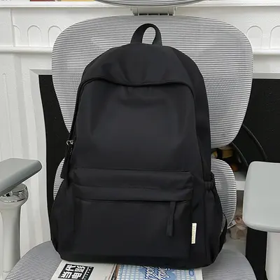 Korean Style Large Capacity Minimalist Backpack, Unisex - 10