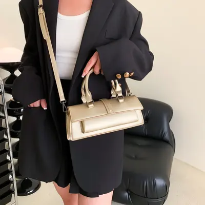 Damenhandtasche im Nischendesign, Schultertasche, edle Optik - 2