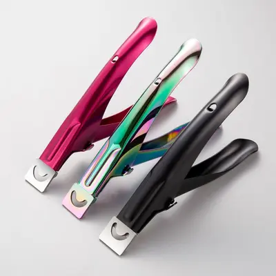 Stainless Steel Straight Nail Clipper Set, Sharp U-Shape