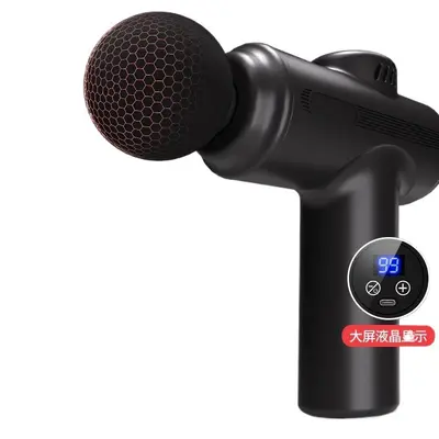 Handheld Push-Button Fascia Massage Gun with Replacement Heads - 5