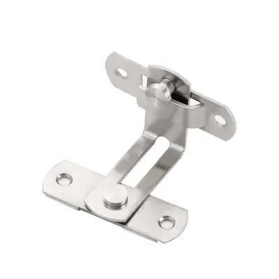 Stainless Steel 90-Degree Mini Door Latch, Anti-Theft, for Barn and Pet Cage Doors