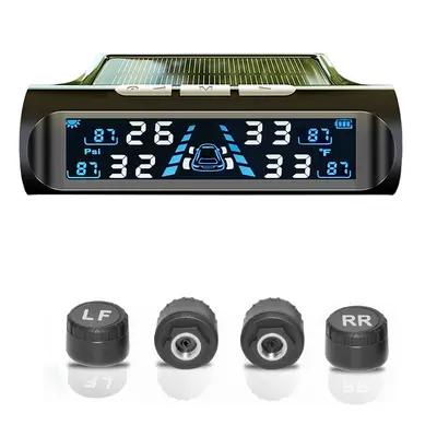 Güneş Lastik Basıncı Monitörü TPMS Lastik Basıncı İzleme Kablosuz Lastik Basıncı Araç Lastik Basıncı Sensörü